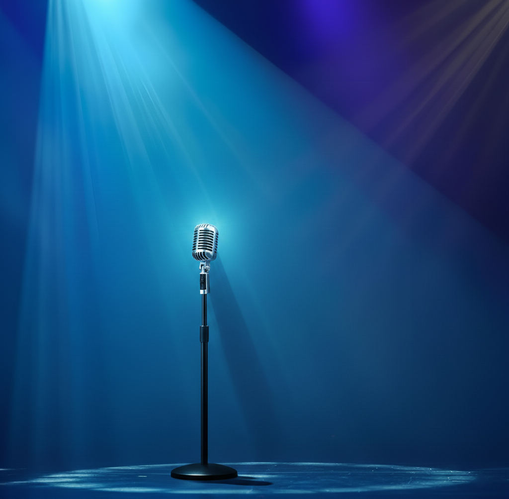 Empty Stage Microphone - I Am A Singer